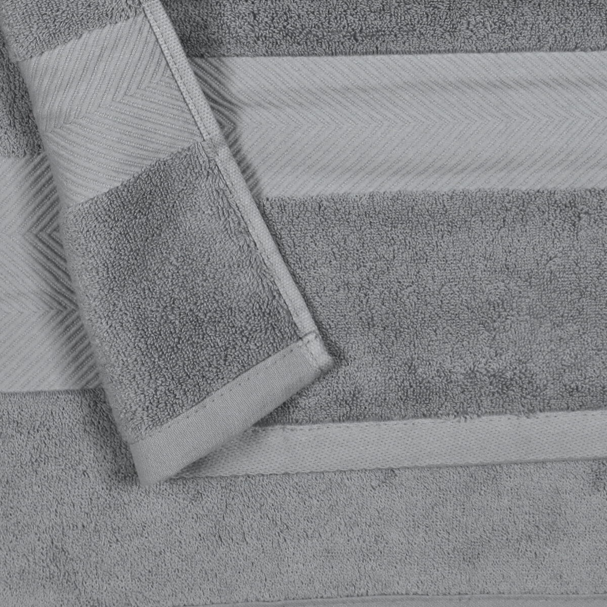 140 CM X 70 CM Thick 100 % Cotton Bath Towel Soft Quality Absorbent Towel for Daily Bathroom Use 1 Piece Gray - Image 4