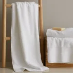 72 CM X 34 CM Thick 100 % Cotton Guest Towel Soft Quality Absorbent Towel for Daily Bathroom and Kitchen Use 1 Piece White - Image 2